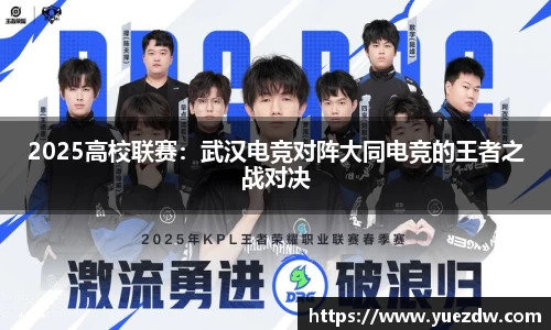 2025高校联赛：武汉电竞对阵大同电竞的王者之战对决